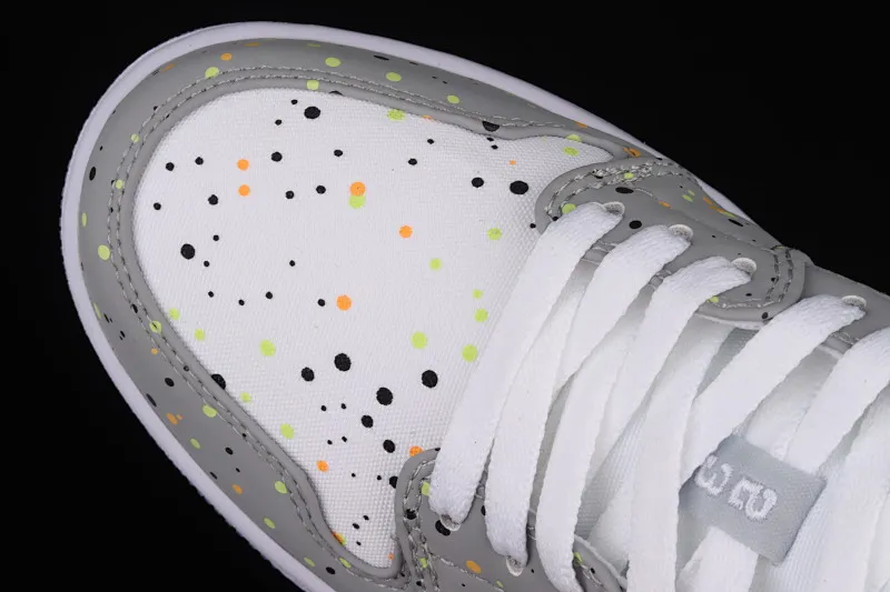 All categories Air Jordan Jordan series basketball shoes Air Jordan 1 Low Air Jordan 1 Low AJ1 Joe 1 inkjet white gray low-top cultural basketball shoes DC0774-001